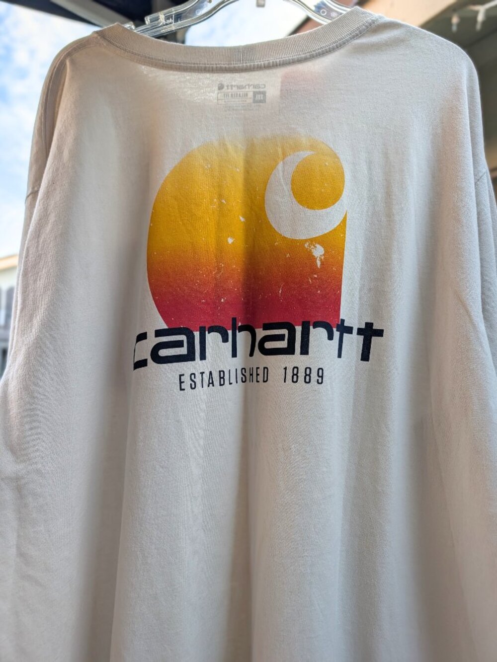 Carhartt NWT Relaxed fit heavyweight long-sleeve pocket C graphic t-shirt 3XL - Picture 4 of 6